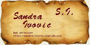 Sandra Ivović vizit kartica